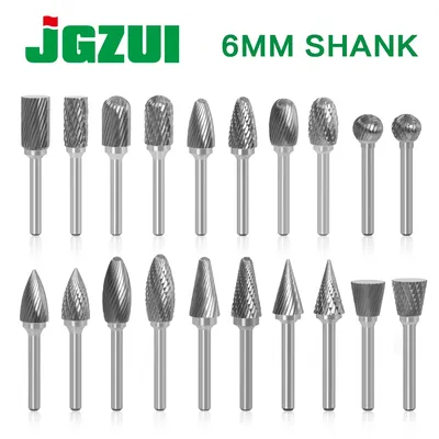 6MM Metal Drawing Tungsten Carbide Milling Cutter Rotary Tool Burr CNC Engraving Abrasive Tools