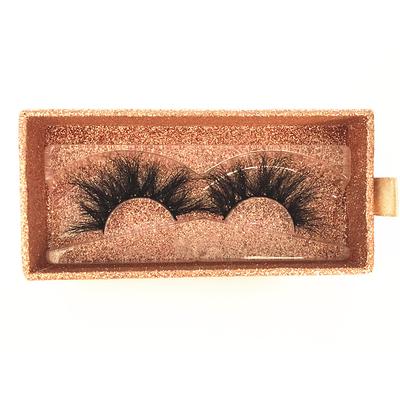 25mm Lashes Dramatic 6D Faux Mink Lashes Fluffy Volume Eyelashes Thick Crossed Lashes Long Faux 25mm Mink Lashes