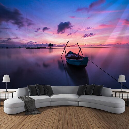 Natur Sonnenuntergang Landschaft hängen Wandteppich Kunst große Wandteppich Wandbild Dekor Fotografie Hintergrund Decke Vorhang Haus Schlafzimmer Wohnzimmer Dekoration Wandtuch XXL Natur Image