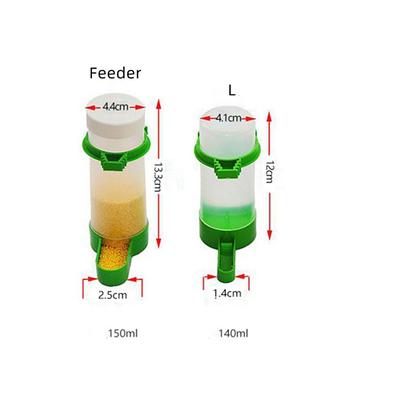 4pcs/set Bird Water Drinker Feeder Automatic Drinking Fountain Pet Parrot Cage Bottle Drinking Cup Bowls Pet Bird Supplies Dispenser