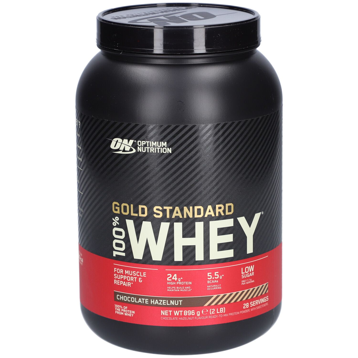 Optimum Nutrition 100% Whey Gold Standard 2LB Chocolate Hazelnut 896 g Pulver Image