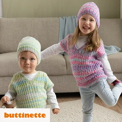 Strickanleitung – Kinderpullunder aus Woll Butt Venia