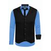 Langarmhemd RUSTY NEAL, Herren, Gr. L, EURO-Größen, blau (dunkelblau), 60% Baumwolle, 37% Polyester, 3% Elasthan, mehrfarbig, casual, ohne Ausschnitt, Langarm, Hemden, bestehend aus Hemd, Weste und Krawatte