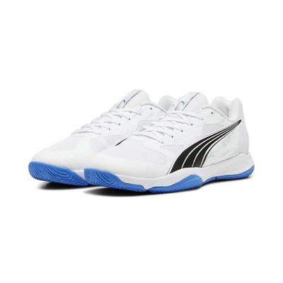 Trainingsschuh PUMA "Eliminate Turbo Handballschuhe Erwachsene", Gr. 41, blau (weiß blaumazing blau), Obermaterial: Synt