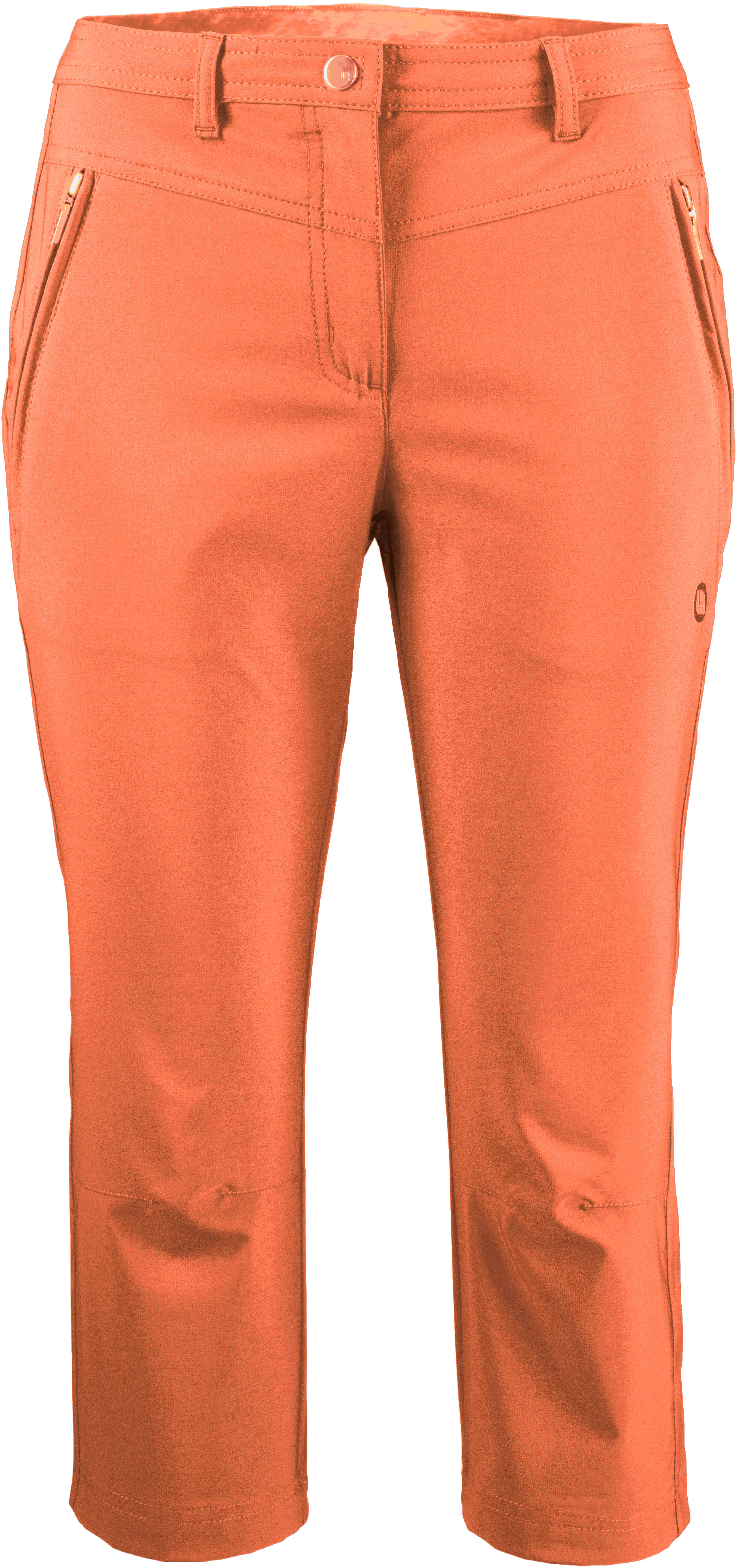 3/4-Hose DEPROC ACTIVE "KENORA PIRATE WOMEN", Damen, Gr. 40/42 (M), Normalgrößen, orange (peach), 97% Polyester; 3% Elastan, Hosen, auch in Großen Größen erhältlich