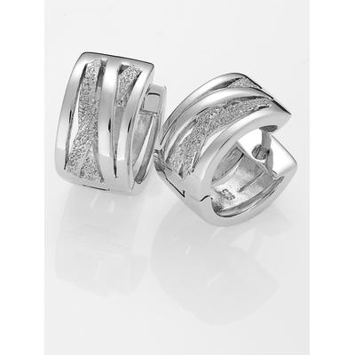 Paar Creolen LADY, silber (silber 925), Ohrringe, Damen, Swarovski-Zirkonia ct, Silber 925 (Sterlingsilber) Image