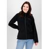 Fleecejacke DEPROC ACTIVE "WAWA BAY", Damen, Gr. 36/38 (M), schwarz, 100% Polyester, sportlich, Langarm gerader Abschluss, Jacken, auch in großen Größen erhältlich