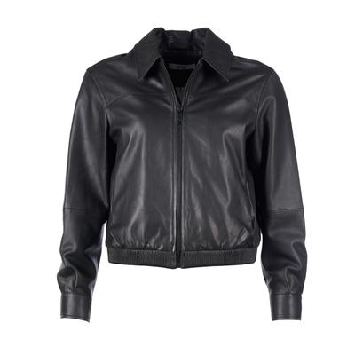 Blouson MAZE "42023071", Damen, Gr. S, schwarz, Obermaterial: 100% Lammleder / Innenfutter: 100% Polyester/ Ärmelfutter: 100% Polyester, Jacken