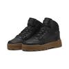 Sneaker PUMA "Rebound Abrupt Sneakers Erwachsene", Gr. 38, schwarz (schwarz shadow gray bronze braun), Obermaterial: Textil, Synthetik, Kuhleder; Futter: Textil; Innensohle: Textil; Laufsohle: Gummi, Schuhe