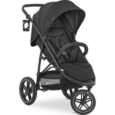 Dreirad-Kinderwagen HAUCK "Rapid 3R, black" schwarz Baby Kinderwagen mit schwenk- und feststellbarem Vorderrad