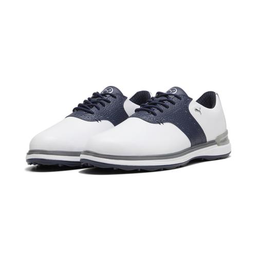 Golfschuh PUMA ""PUMA Avant Golfschuhe Herren"" Gr. 42, weiß (white deep navy speed blue) Schuhe