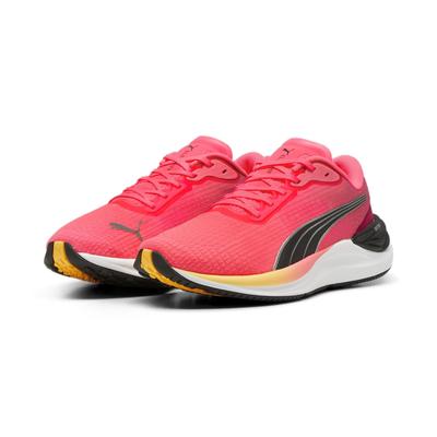 Laufschuh PUMA "Electrify NITRO™ 3 Laufschuhe Damen", Gr. 37.5, orange (sun stream sunset glow weiß orange pink), Oberma