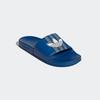 Badesandale ADIDAS ORIGINALS "ADILETTE", Gr. 50, blau (blau, cloud weiß, grau three), Synthetik, sportlich, Schuhe Pantolette Badelatschen