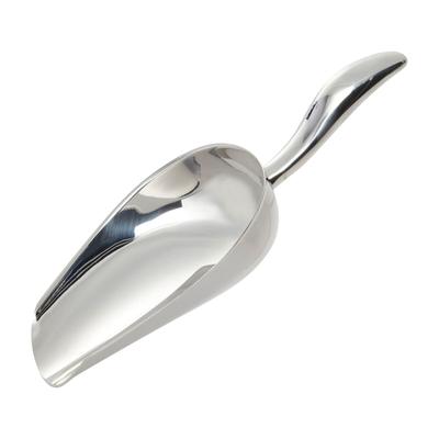 6oz Stainless Steel Ice Scoop Small Silver Metal 9.2 x 3.3