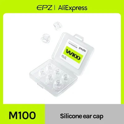 EPZ M100 Ohrstöpsel S/M/L Flüssigsilikon Universelle Silikon-Ohrstöpsel für In-Ear-IEM-Kopfhörer Bluetooth-Ohrhörer (3 Paar) Image