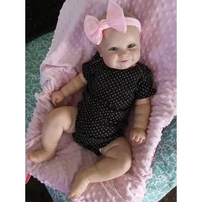 50CM Reborn Baby Doll Toddler Real Soft Full Body Vinyl Silicone Touch Maddie with Hand-Drawing