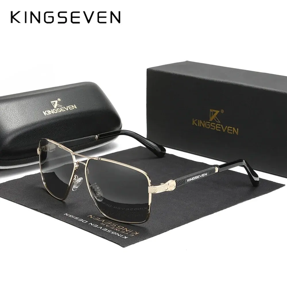 KINGSEVEN Design Sonnenbrille Polarisierte Beschichtung Objektiv Fahren UV400 Schutz Brillen Männer/Frauen Mode N7790 Image