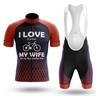 Men's Cycling Jersey with Bib Shorts Cycling Padded Shorts Short Sleeve Mountain Bike MTB Road Bike Cycling Red Green RedBlack Graphic Bike Sports Graphic Clothing Apparel