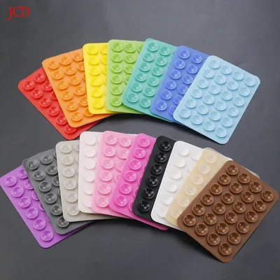 2pcsThickened Silicone Suction Cup 24 Square Suction Cups Mobile Phone Tablet Luggage Suction Cup Universal Charger Leather Case