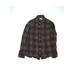 J.Crew Long Sleeve Button Down Shirt: Burgundy Tweed Tops - Kids Boy's Size 2