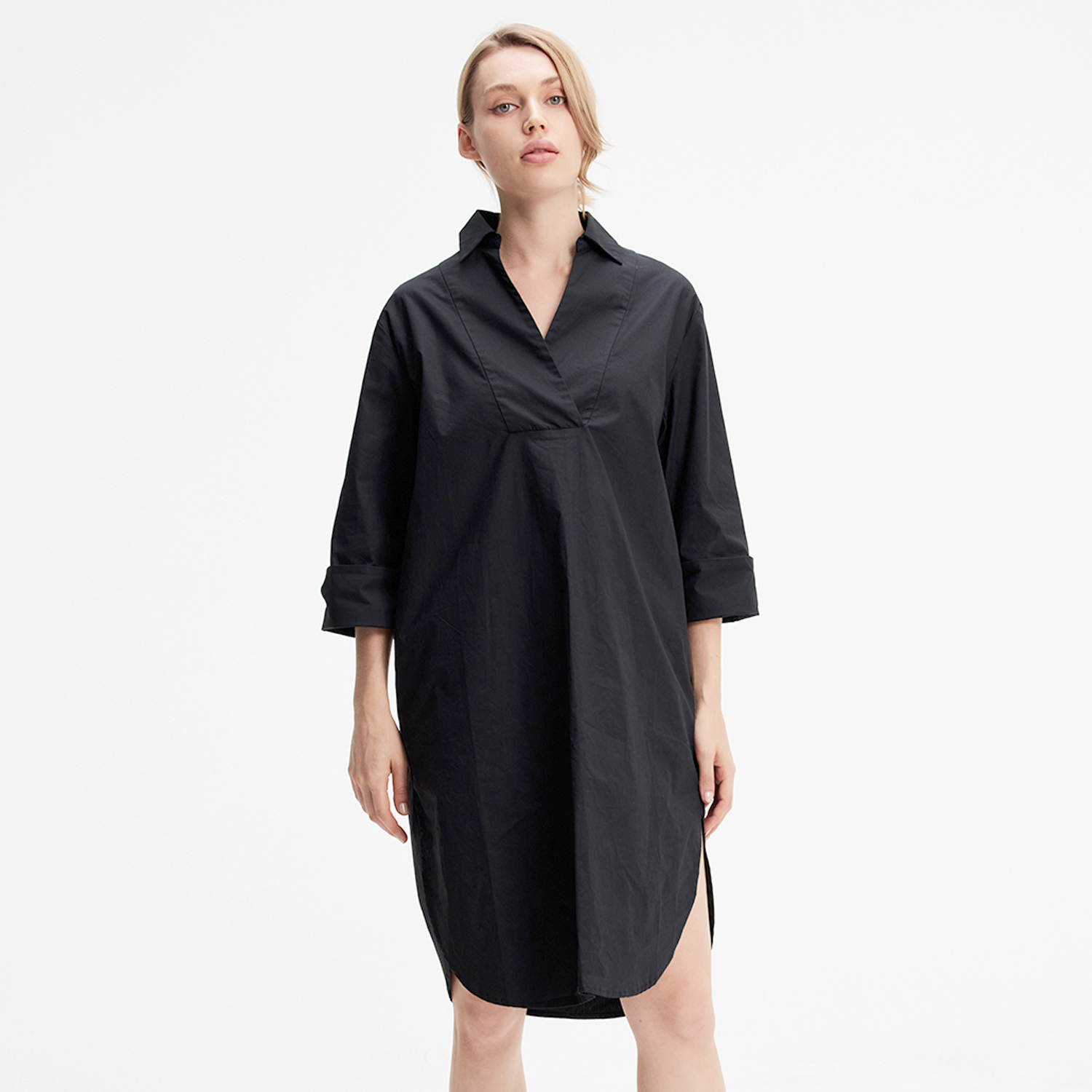 Minimalistisches Hemdkleid aus Baumwolle Image