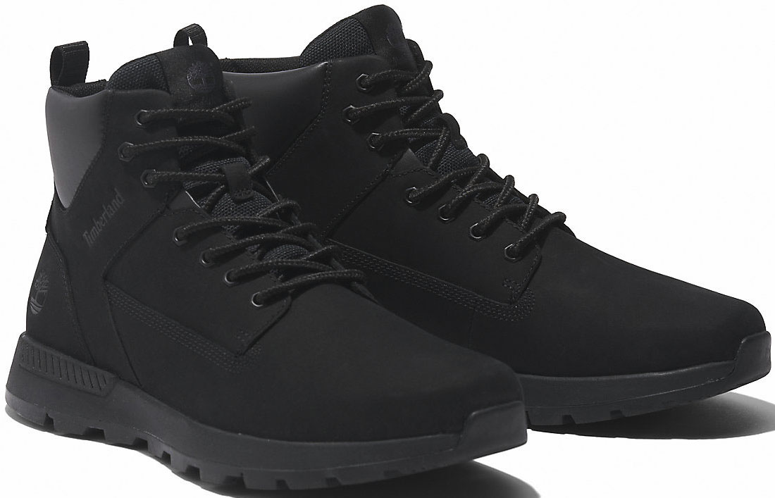 Schnürboots TIMBERLAND "KILLINGTON TREKKERMID LACE UP SNEAKER", Herren, Gr. 41,5, schwarz, Leder, Synthetik, Schuhe Schnürboots, Winterstiefel, Schnürstiefel, Winterschuhe
