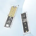 M.2 NVME PCIe NGFF SATA Custodia SSD doppio protocollo Trasparente USB Tipo C 10Gbps PCI-E M2 SSD Custodia esterna trasparente Scatola disco rigido