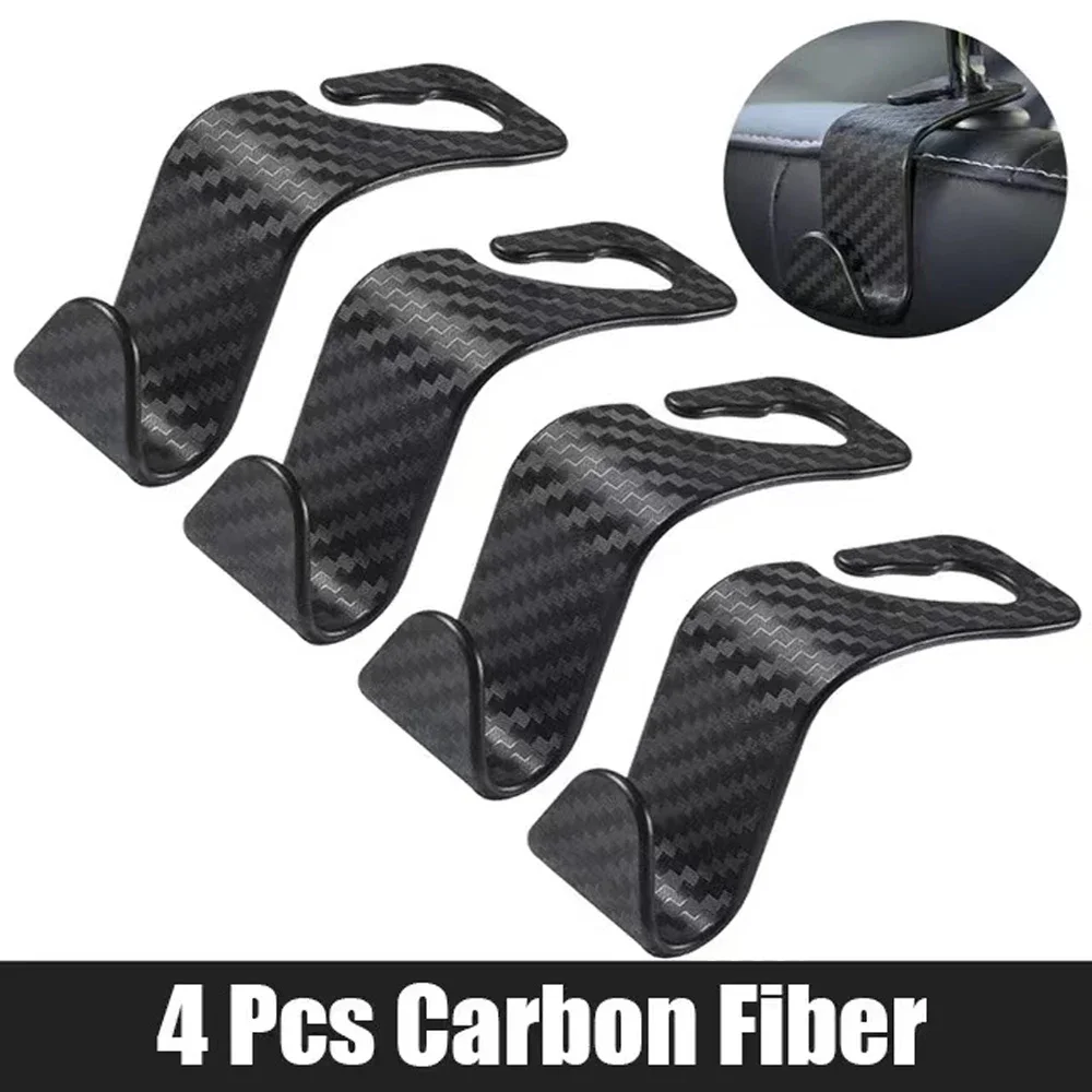 4 pezzi gancio per poggiatesta per sedile automatico universale gancio per riporre ganci per veicoli per auto clip per supporto per organizer per sedile posteriore accessori interni per auto