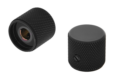 Allparts Metal Barrel Knobs Black