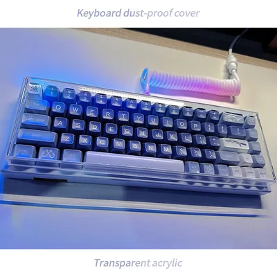 Acrylic Keyboard Clear Protector Case Mechanical Keyboard Dust Cover For 60/61/64 96 98104/108 Key