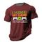 Herren Spiele Lustig Gamepad T Shirt Kurzarm T-Shirt 3D-Druck Rundhalsausschnitt Hemd Vintage Cool Party Festtage Heather Grey Schwarz Rote Sommer Frühling Bekleidung S M L XL XXL XXXL