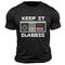Herren Spiele Brief drucken T Shirt T-Shirt Kurzarm T-Shirt Rundhalsausschnitt Hemd Sport Klassisch Brautkleider schlicht Strasse Sports Outdoor Schwarz Dunkelblau Dunkelgray Sommer Frühling