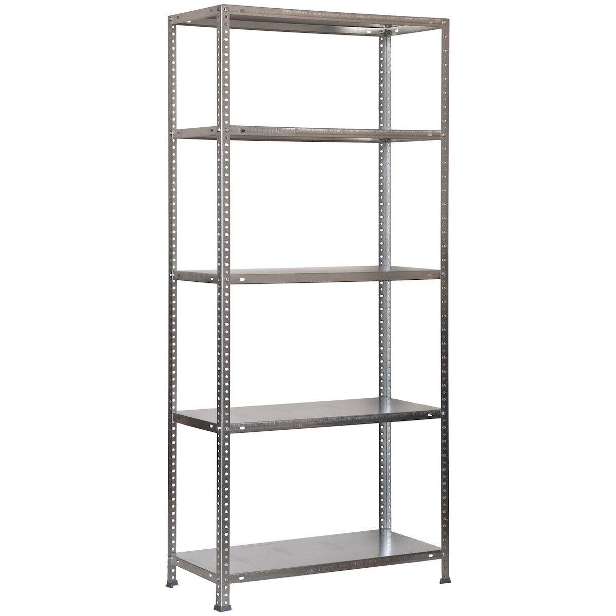 PROREGAL Schraubregal PANDA TALL | HxBxT 200x110x30cm | 5 Fachböden | Fachlast 75kg | Verzinkt | Schwerlastregal Lagerregal Garagenregal Image