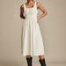 Lucky Brand Femme Midi Dress - Women's Clothing Dresses Shirt Midi Dress in Bright White, Size XL