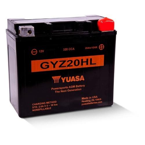 YUASA GYZ20HL 12V 20Ah 320A Starterbatterie 21Ah