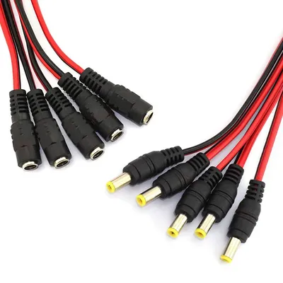 10/20/50PCS 12V DC Connectors Male Female Jack Cable Wire Line Adapter Plug Power Supply 5.5 X 2.1mm