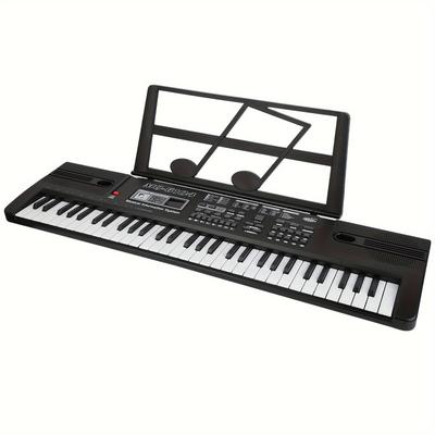 TEMU 61- Music Electronic Organ Portable Keyboard With Microphone