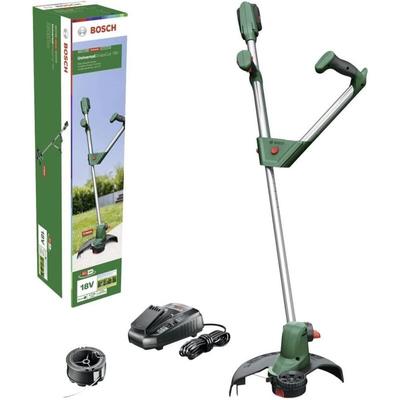 Bosch Akku Rasentrimmer UniversalGrassCut 18V-26 (1 Akku, 18 Volt System, 6m Fadenspule, SchnittØ