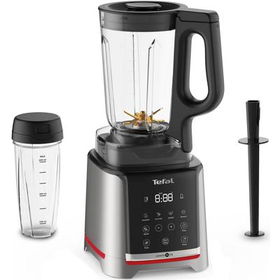 TEFAL Standmixer "BL91HD Infiny Mix+ Highspeed" Zerkleinerer 5 automatische Programme, Klingen mit Titanbeschichtung schwarz (edelstahl/schwarz)