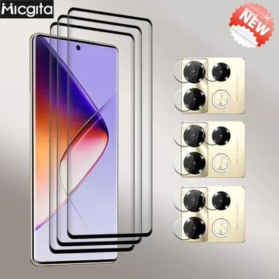 9D Curved Glass For Infinix Note 40 Pro Screen Protector Note 40 Pro+ Anti-Scratch Note 40 pro Soft
