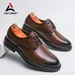 Luxury Derby Dress Leather Men Shoes Lace-up Office Social Shoes Male Party Weeding Shoes Men