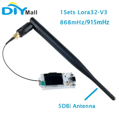 1 Set Heltec LoRa32 V3 Node Development Board LoRa 32 SX1262 ESP32-S3 Wifi BLE with 5DBi SMA Male