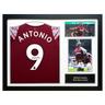 Michail Antonio signiertes #9-Shirt - gerahmt