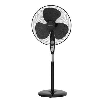VisionAir 18" Black 3-Speed Oscillating Pedestal Fan with Remote 1VAFP18R - 120V