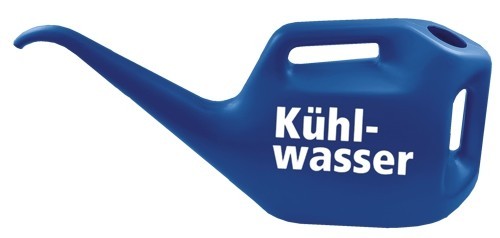 BUSCHiNG GmbH Tankstellen- und Werkstattgeräte Kühlwasserkanne, ultramarinblau RAL5002 Messbecher 100831 Image