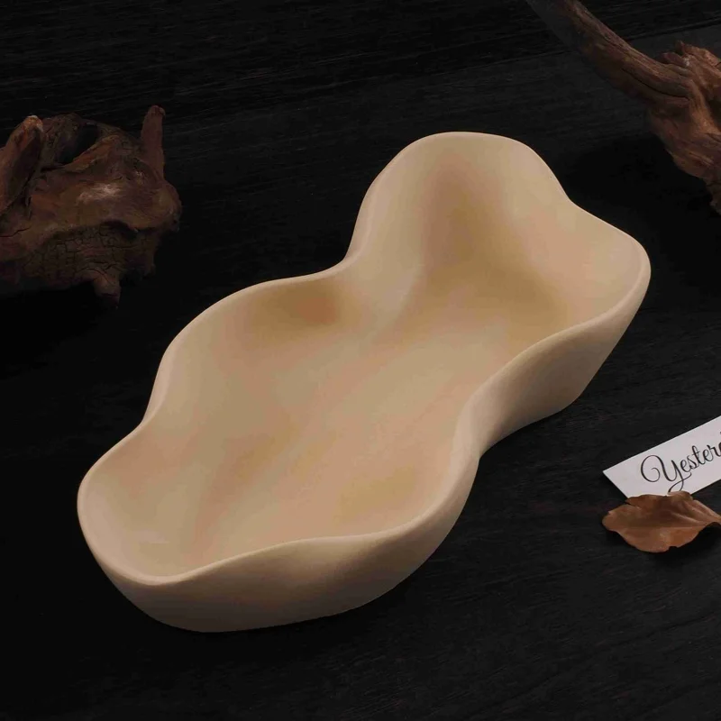 DIY Unregelmäßige Welle Kerze Schüssel Silikon Form Lagerung Jar Schmuck Lagerung Ornament Harz Form Hause Dekoration Image