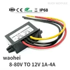 Convertisseur DC 60V-12V Buck pour voiture, camion et bateau, alimentation 24V 36V 48V 60V à 12V, pipeline 3A 5A, tension abati eur