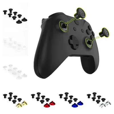 eXtremeRate 3 Height Domed & Concave Grips Joystick Interchangeable Ergonomic Thumbsticks for Xbox