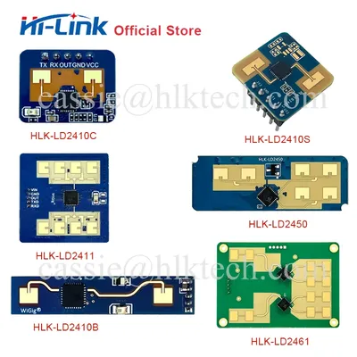 HiLink HLK-LD2410B LD2410C LD2420 LD2450 24Ghz Smart Human Presence Radar Module Multi-level