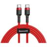 Cavo flessibile durevole USB-C PD PD 2.0 Cavo 60W 20V 3A QC3.0 2M Rosso